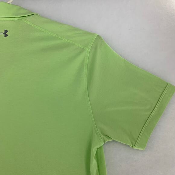 Under Armour Men's Polo Shirt Green HeatGear Performance Size XL - Picture 10 of 16